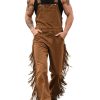 Men's Western Tassel Overalls - Fast 24-Hour Shipping
