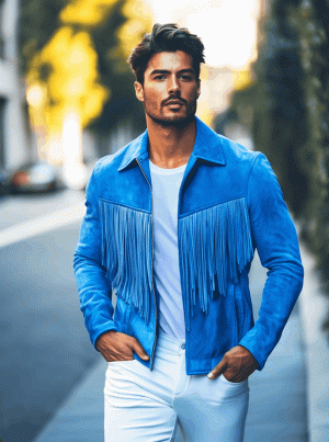Stylish Fringed Suede Jacket for Women – Fast 24-Hour Shipping, Premium Leather Look