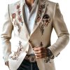Vintage Western Embroidered Blazer – Cotton & Linen Blend – Fast 24-Hour Shipping