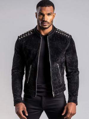 Black Suede Jacket for Men/Women – Stylish, Premium Quality with 24-Hour Fast Shipping
