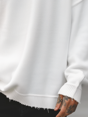 Men's Casual Loose-Fit Solid Sweater – Fast 24-Hour Shipping