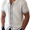 Contrast Trim Short Sleeve Shirt – Fast 24-Hour Shipping Men's Casual Top