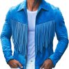Stylish Fringed Suede Jacket for Women – Fast 24-Hour Shipping, Premium Leather Look