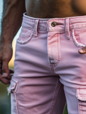 Retro Pink Denim Cargo Shorts for Women – Fast 24-Hour Shipping, Fashionable Summer Short Pants