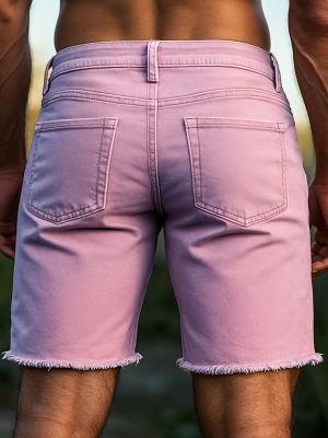 Retro Pink Denim Cargo Shorts for Women – Fast 24-Hour Shipping, Fashionable Summer Short Pants