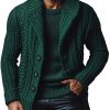 Vintage Knitted Cardigan – Single-Breasted Lapel Sweater with 24-Hour Shipping
