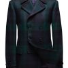 Men's Vintage Plaid Double-Breasted Overcoat – Fast 24-Hour Shipping
