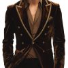 Men's British Retro Velvet Blazer with Notched Lapel – Fast 24-Hour Shipping