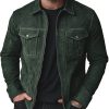 Men's Casual Suede Jacket with Lapel & Zipper – Solid Color, Fast 24-Hour Shipping